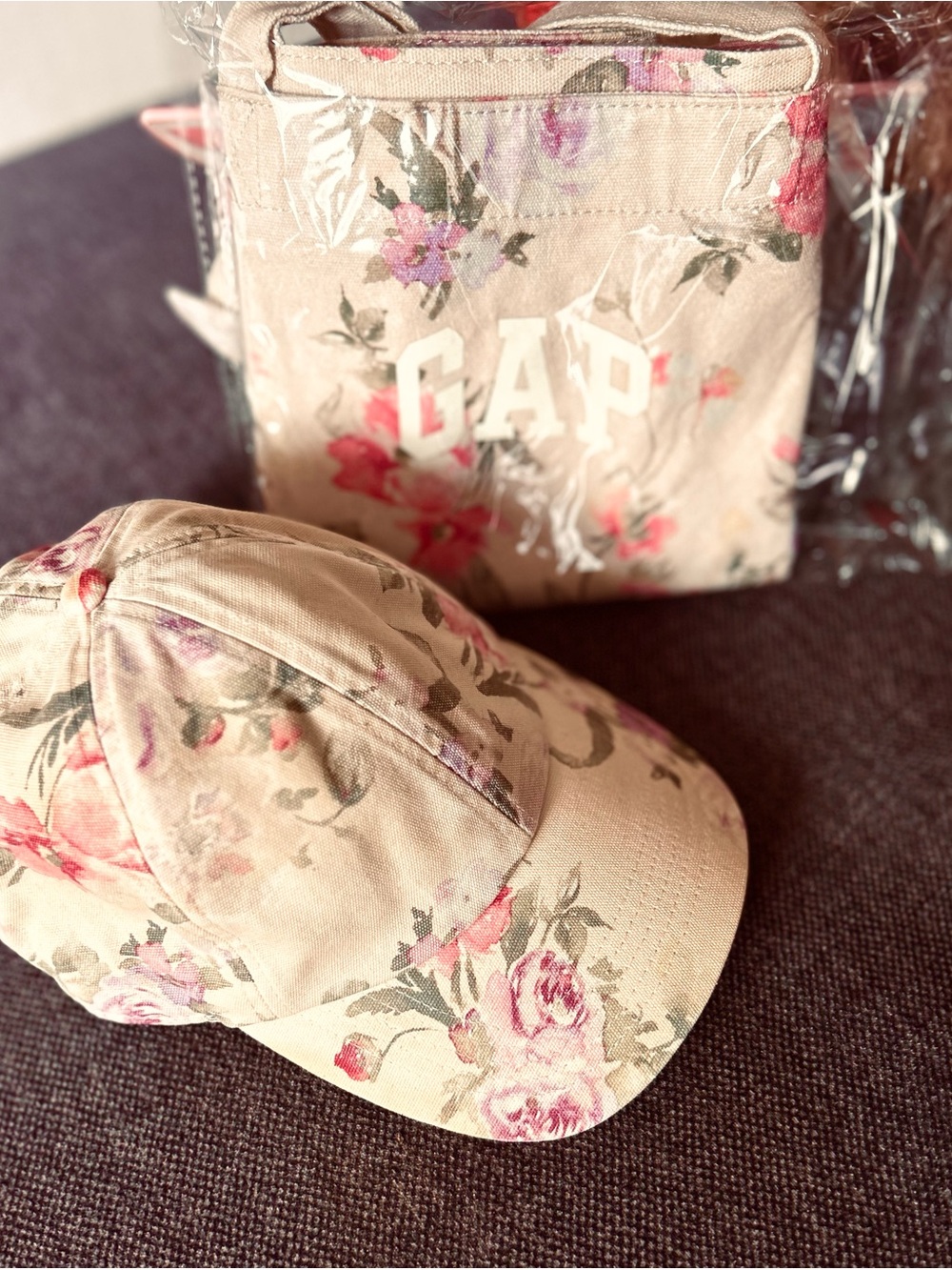 Gap x LoveShackFancy Floral Large Tote Bag & Matching Hat Set